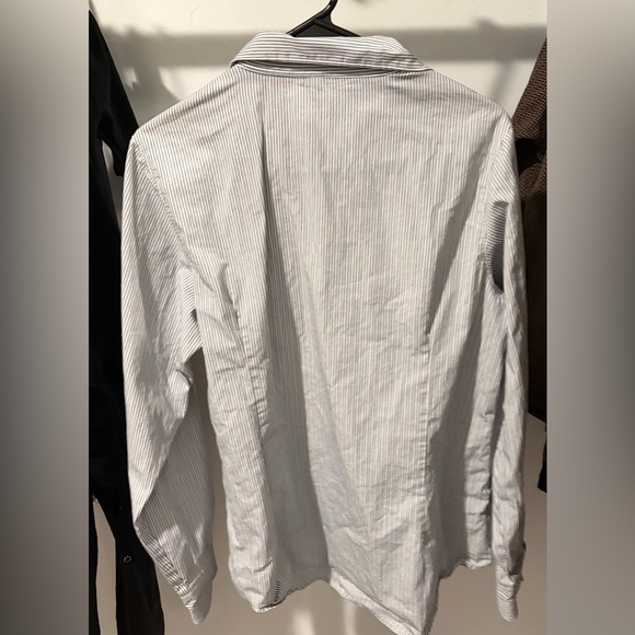 Cinch Blue and White Striped Shirt - Picture 2 of 4